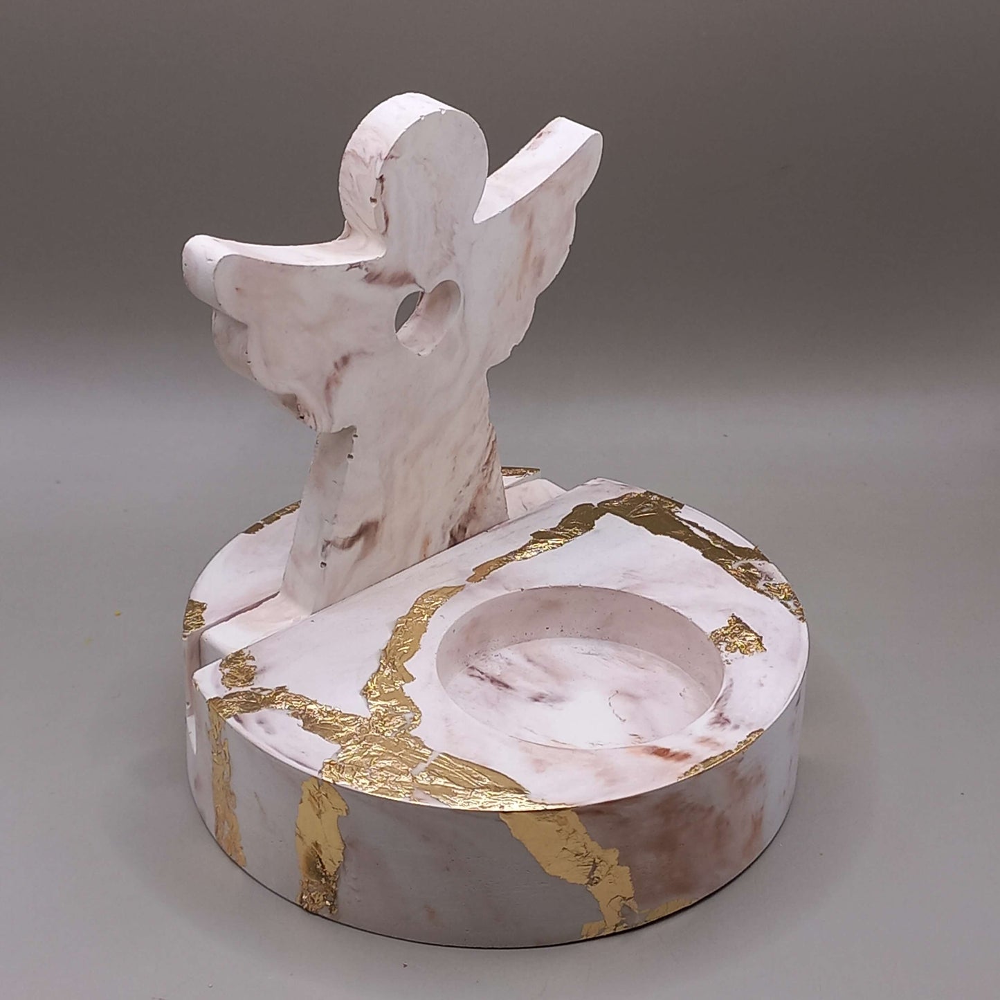 Βάση για ρεσώ "Angel" (λευκό/καφέ)