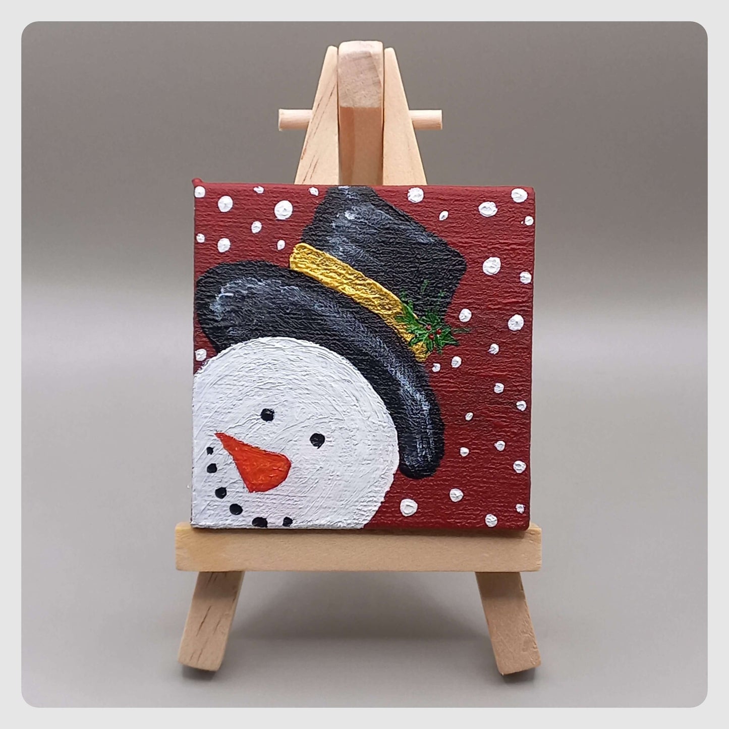 Πίνακας σε καμβά 6,5x6,5εκ. - XMAS