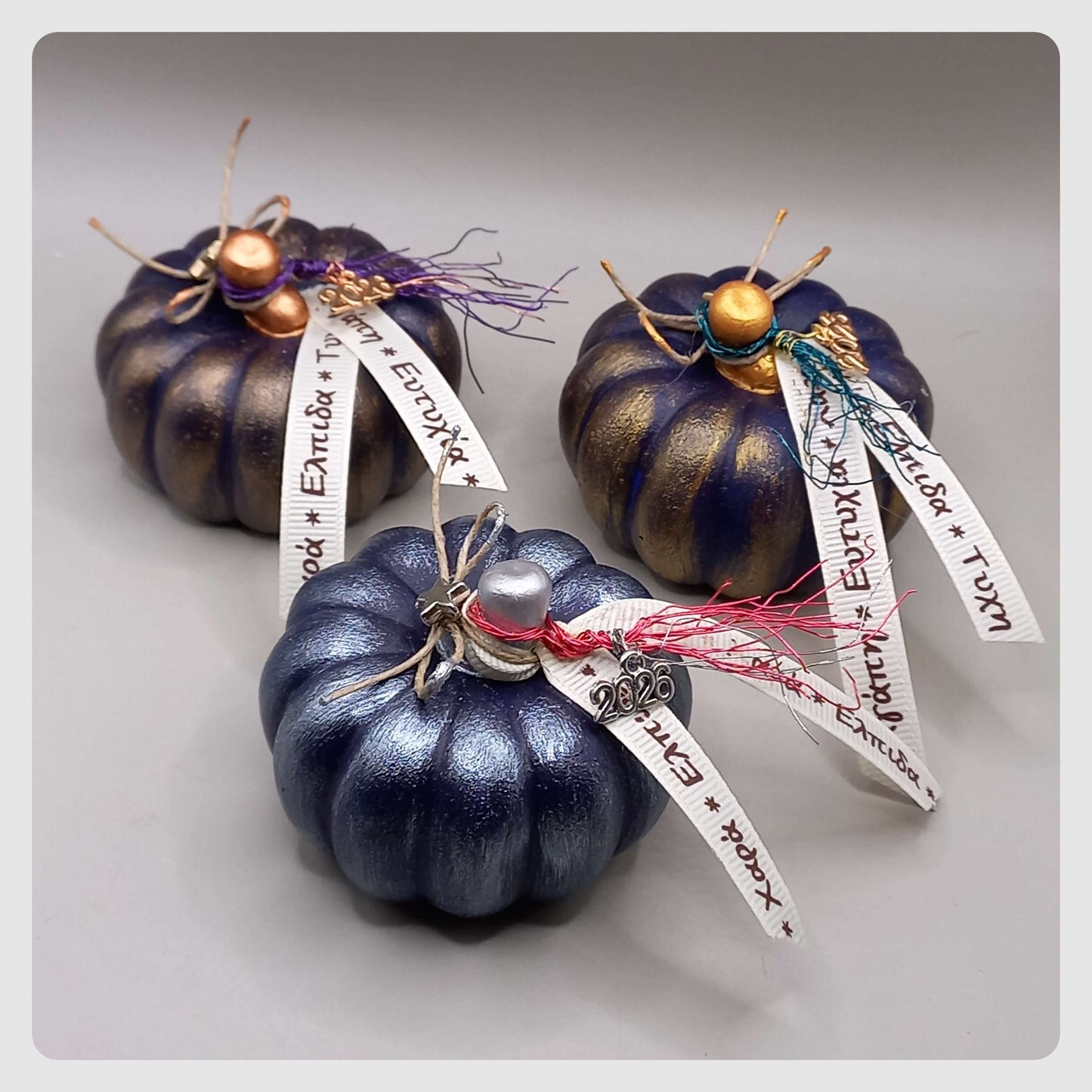 Γούρι 2026~Κολοκύθες (3 χρώματα)