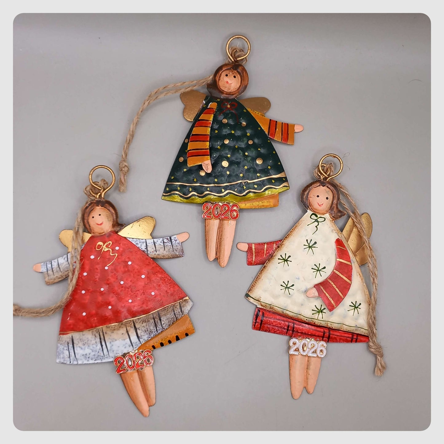 Γούρι 2026~Αγγελάκια μεταλλικά (3 επιλογές)