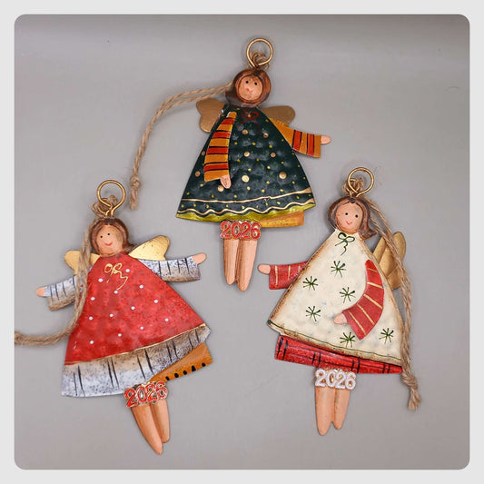 Γούρι 2026~Αγγελάκια μεταλλικά (3 επιλογές)