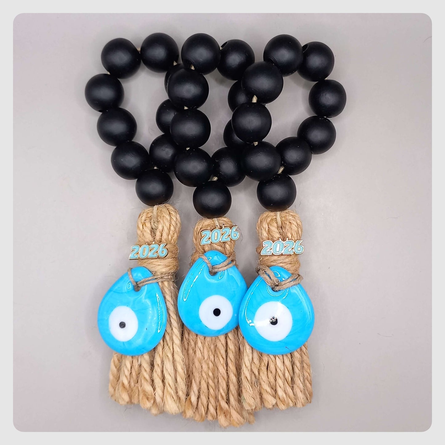 Γούρι 2026~Κομπολόι με μάτι (Μαύρο)