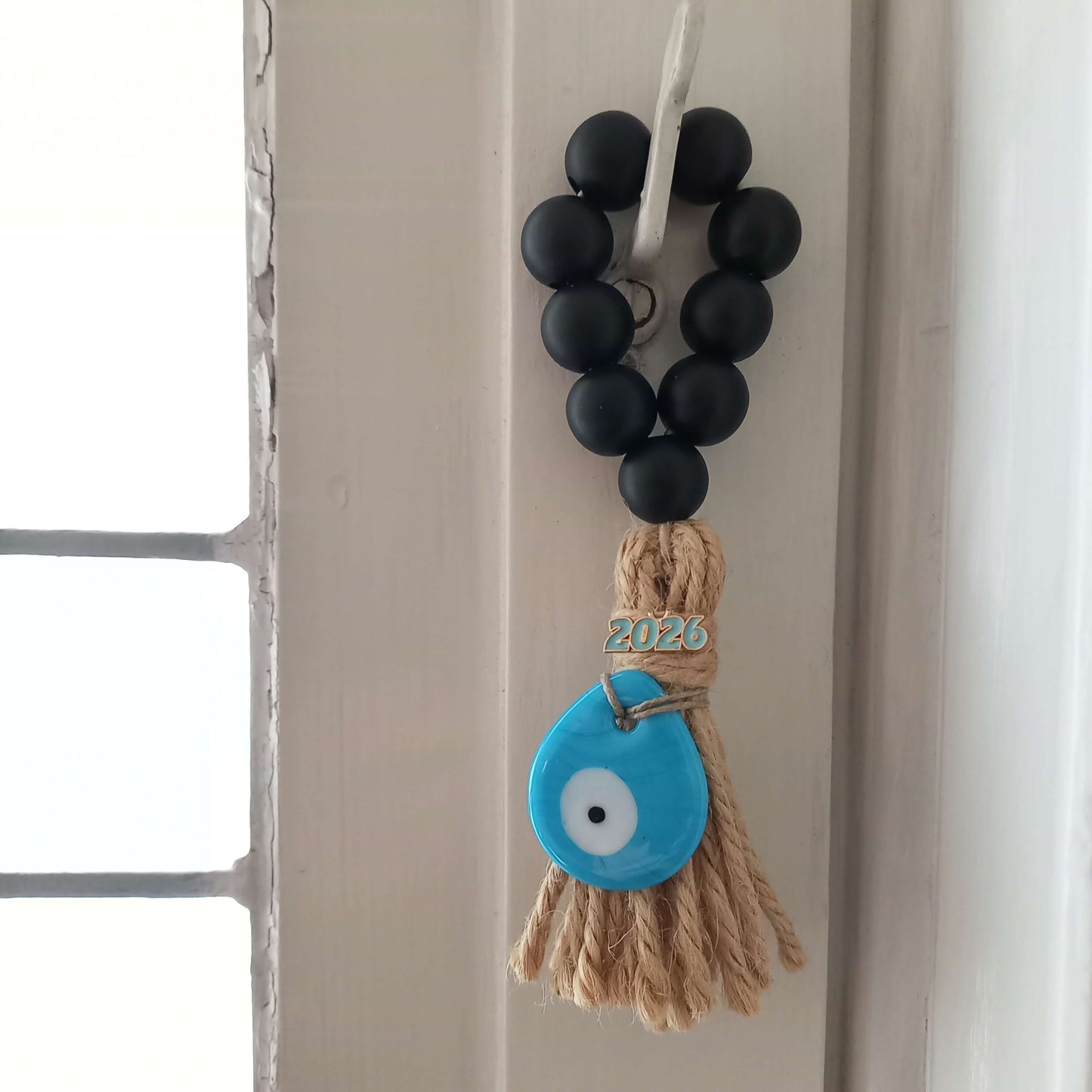 Γούρι 2026~Κομπολόι με μάτι (Μαύρο)