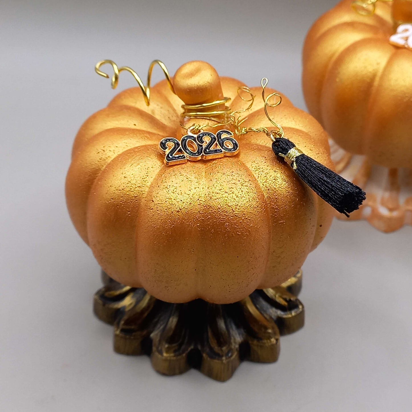 Γούρι 2026~Κολοκύθα με βάση (2 χρώματα)