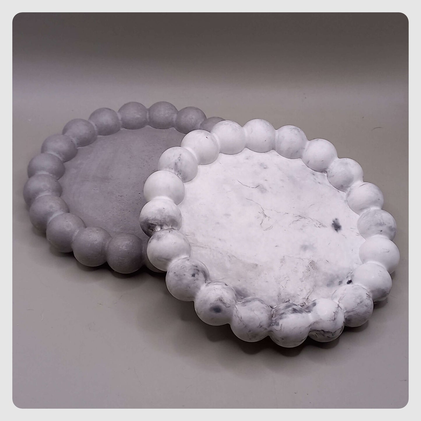 Σουβέρ "Bubbles" - ΣΤΡΟΓΓΥΛΟ (Σετ 2τμχ)